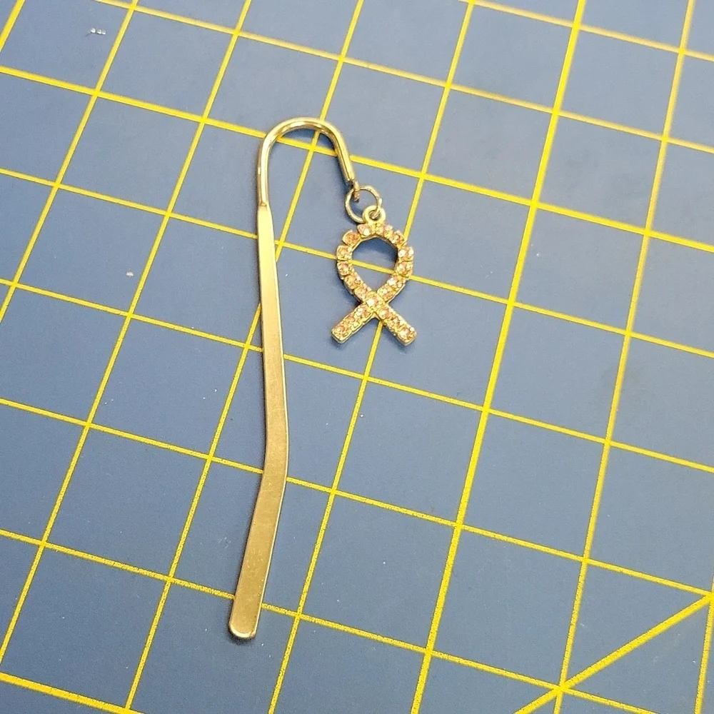 Breast Cancer Awareness Silver Tone Bookmark